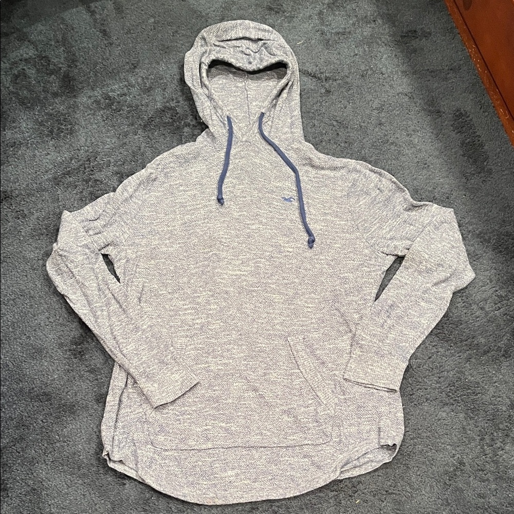 Hollister Heather Gray Hoodie Sweater